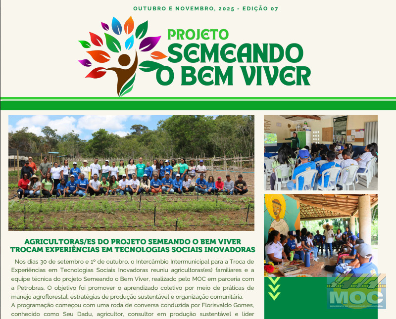 Boletim Informativo Semeando o Bem viver Outubro e Novembro, 2025 - Edição 07