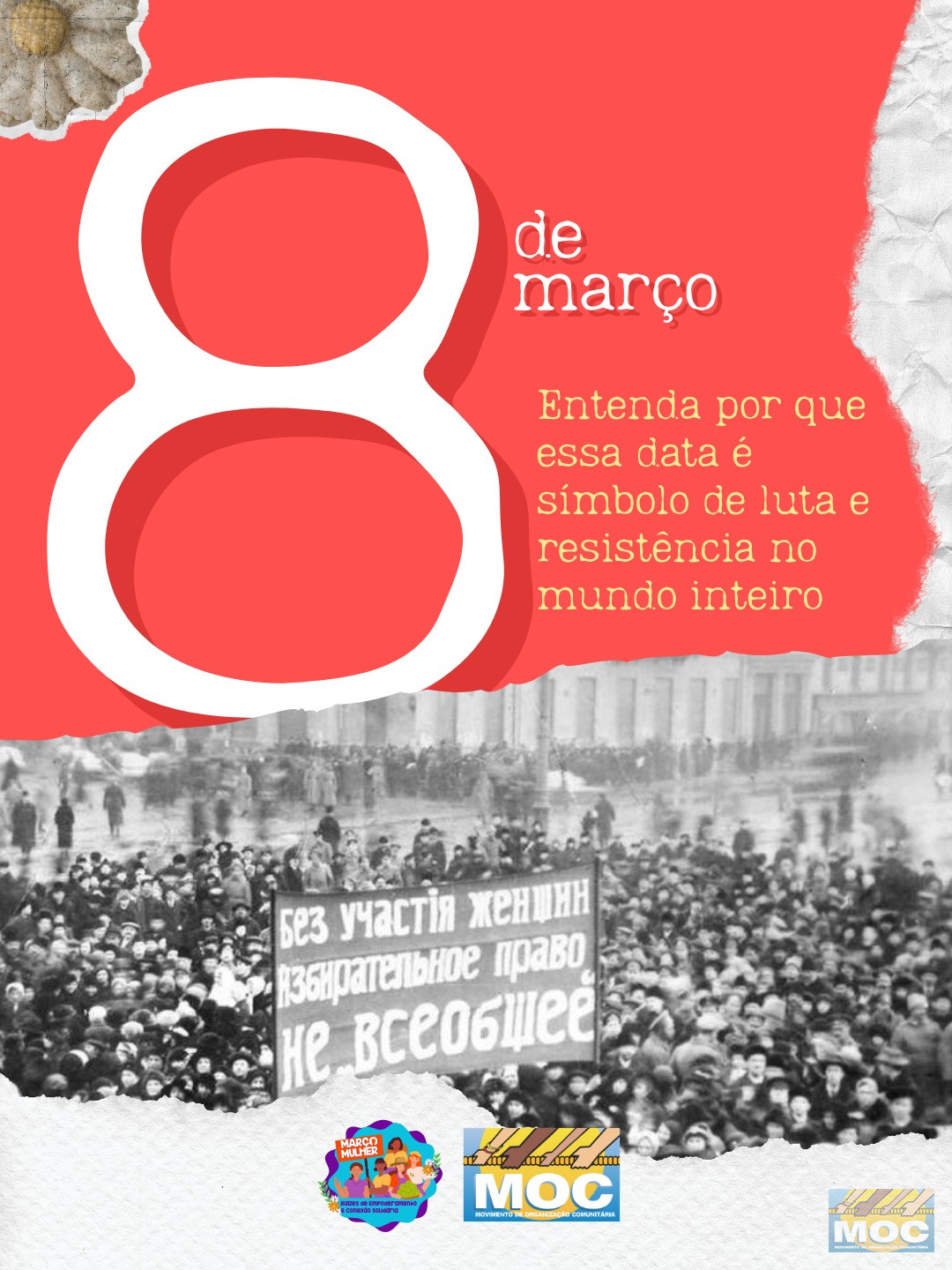 Março Mulher: mês de luta, resistência e enfrentamento à violência contra meninas e mulheres