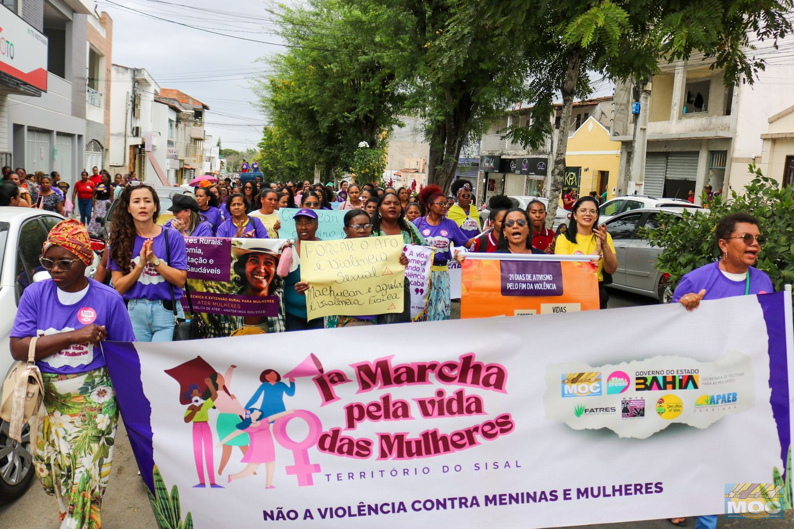 MOC realizou 1ª Marcha Pela Vida das Meninas e Mulheres no Território do Sisal