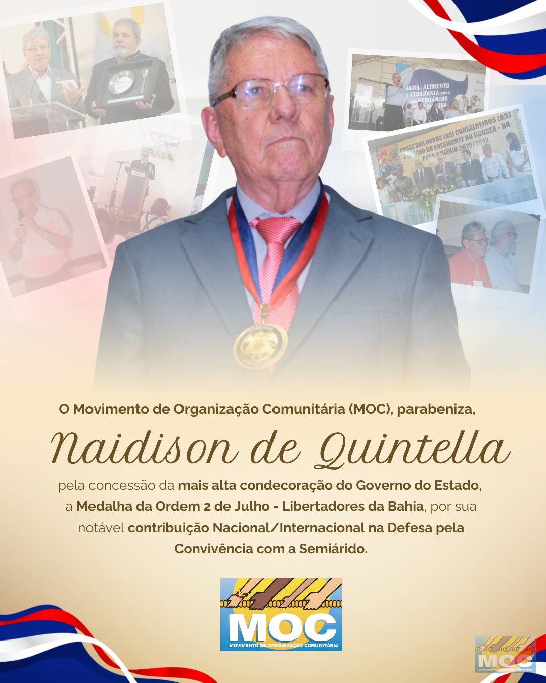 Naidison de Quintella será homenageado com a Medalha da Ordem 2 de Julho - Libertadores da Bahia