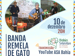 3ª live da campanha Bahia Solidária: do Sertão ao Litoral será dia 10 de dezembro