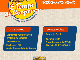 É TEMPO DE COOPERAR - Solidariedade Por Um Sertão Justo