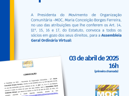 MOC convoca Assembleia Geral Ordinária para eleição da nova diretoria