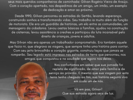 Nota de Pesar: A despedida de Gilvan Rogério Vieira de Araújo